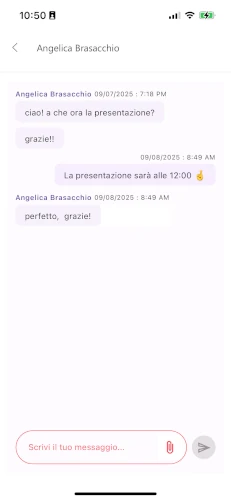 BadgeApp - Integrated chat